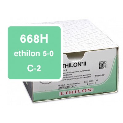 Ethilon 668H 5-0, C-2, DS-13 per 36